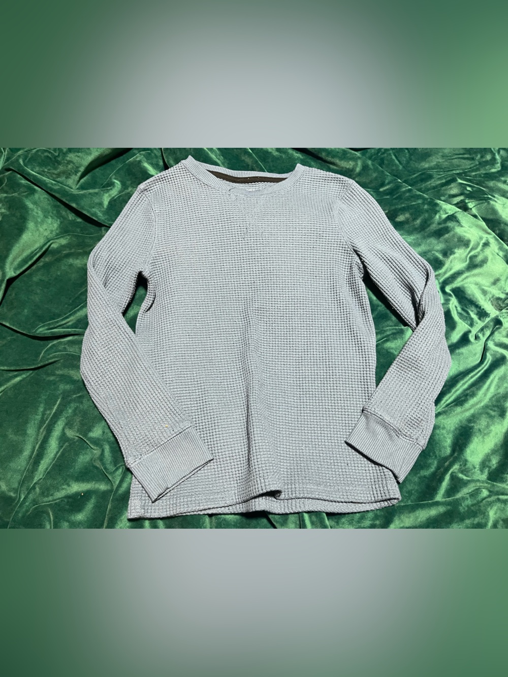 🕸️ (10 for $10) Sonoma Light Gray Waffle Knit Crew Neck Top